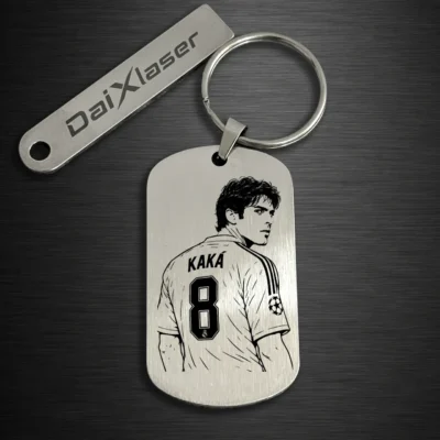 Kaká Soccer Player Keychain brush silver – A Tribute to a Football Icon