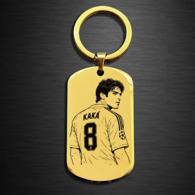 Kaká Soccer Player Keychain mirror gold – A Tribute to a Football Icon